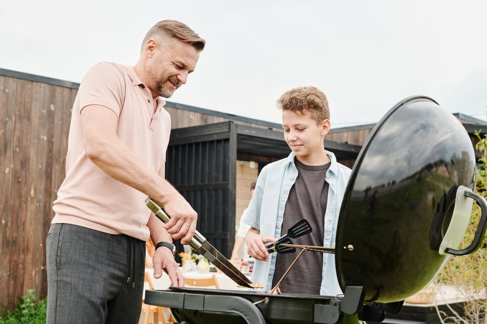 Barbecue in de tuin